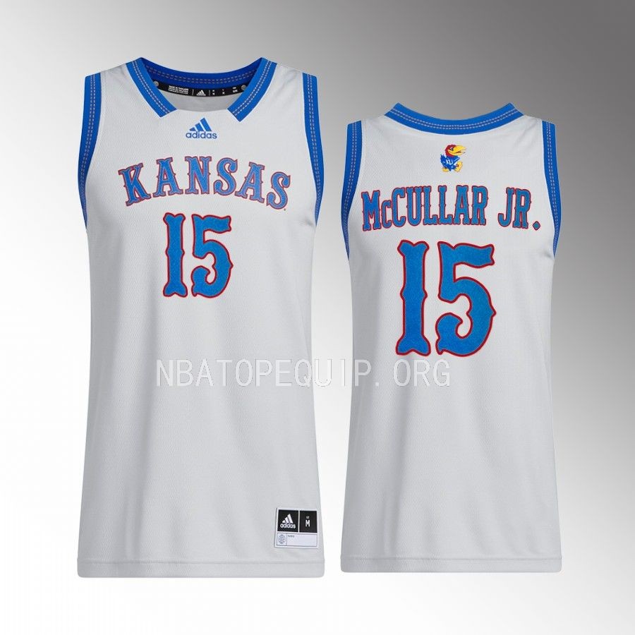 Kansas Jayhawks Kevin McCullar Jersey 2022-23 Swingman Grey Uniform