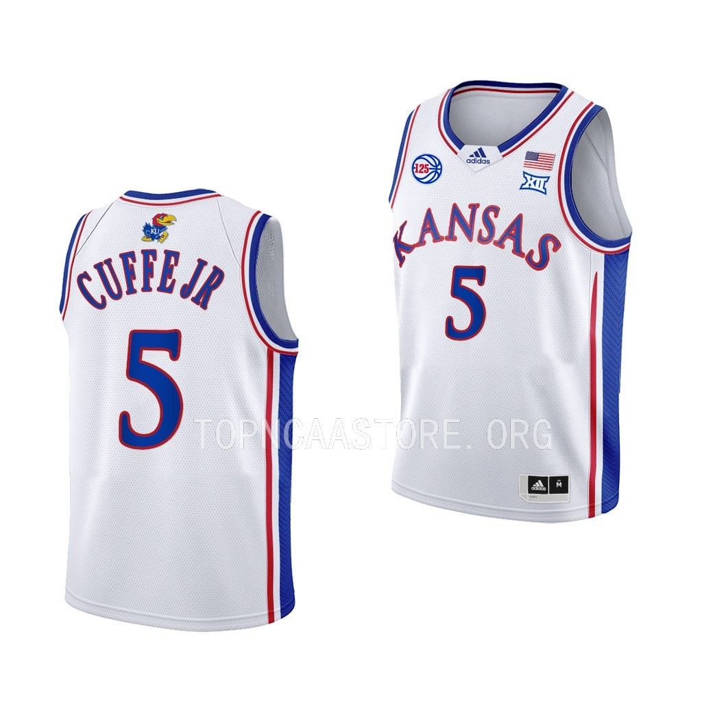 Kansas Jayhawks Kyle Cuffe Jr. College Jersey Youth White