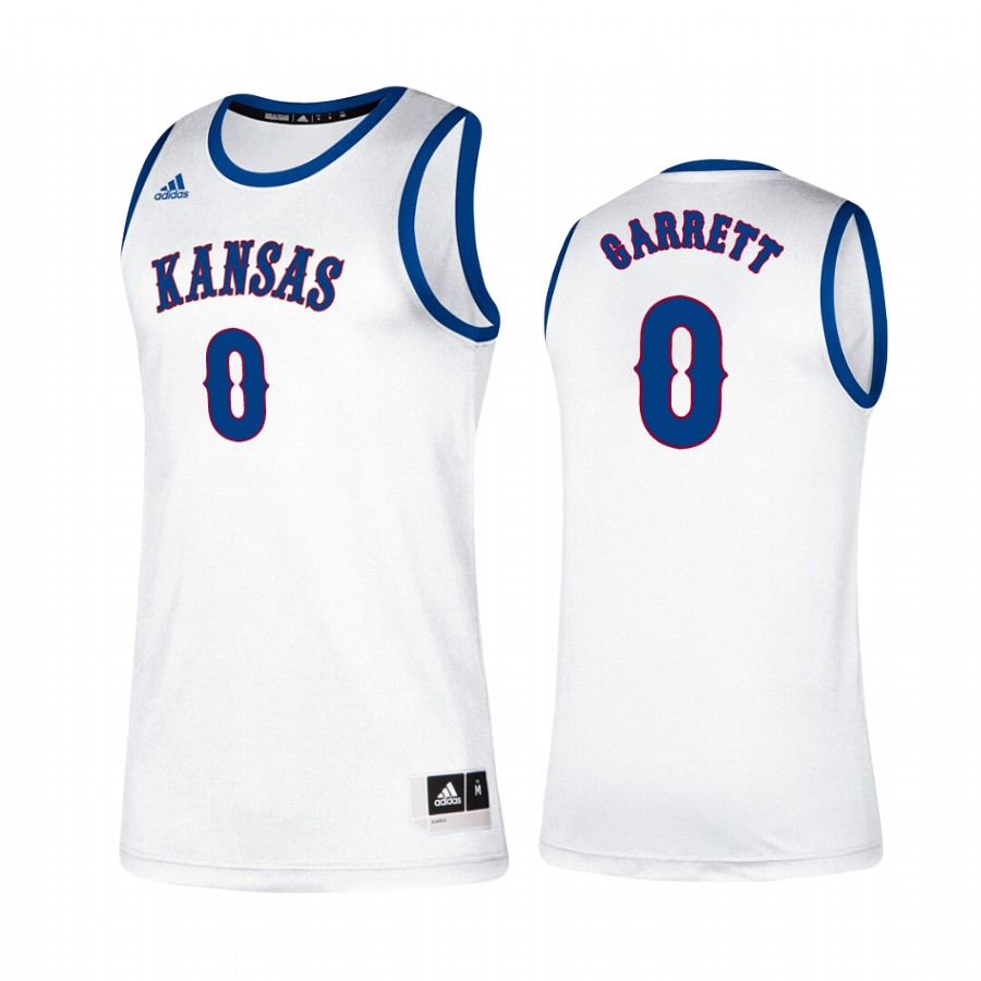 Kansas Jayhawks Marcus Garrett Classic Jersey White NCAA