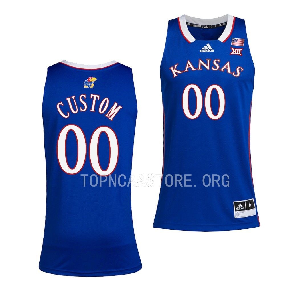 Kansas Jayhawks Men's Royal 2022-23 Custom Jersey Women