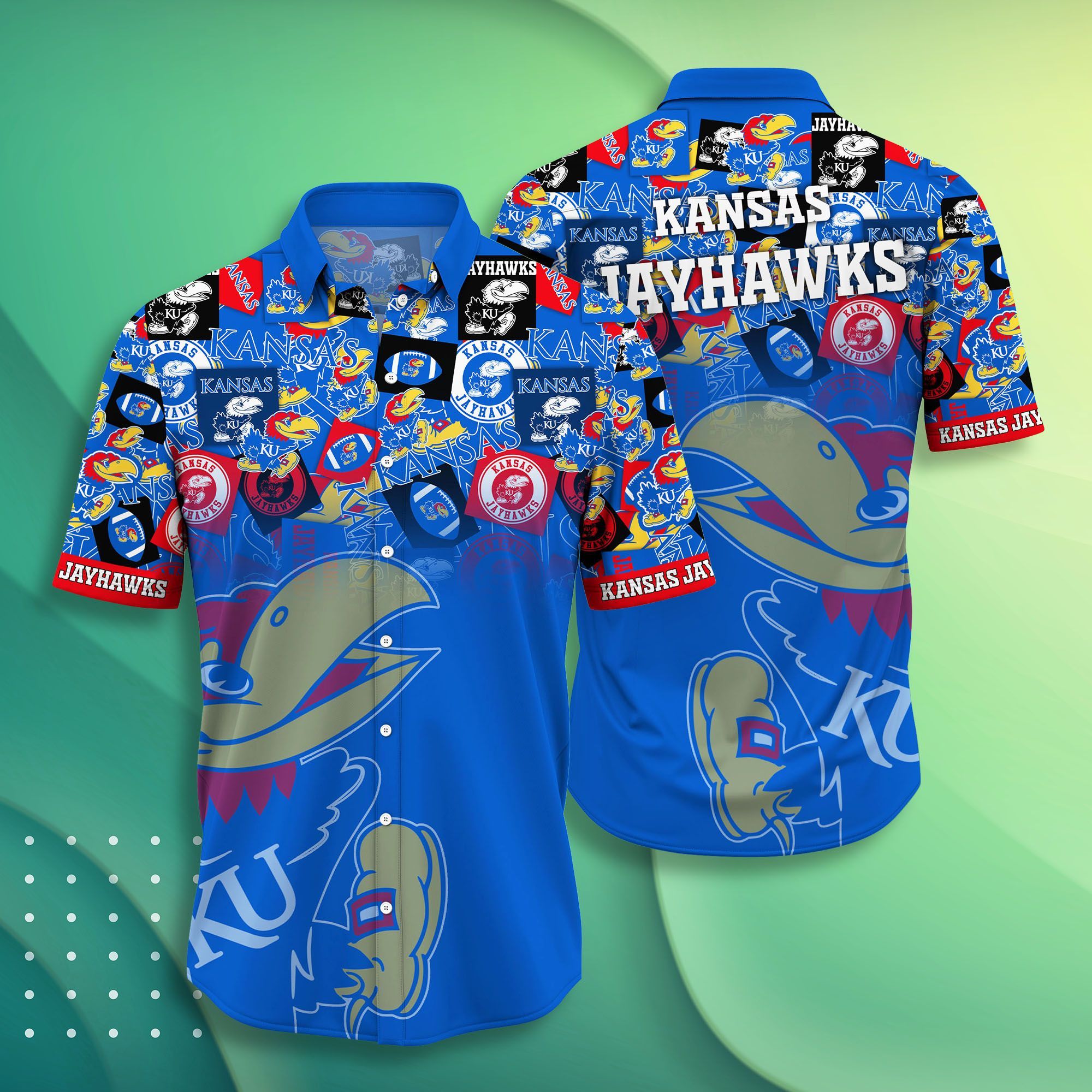 Kansas Jayhawks NCAA -Hawaii Shirt Style Hot Trending Summer-Hawaiian NACC