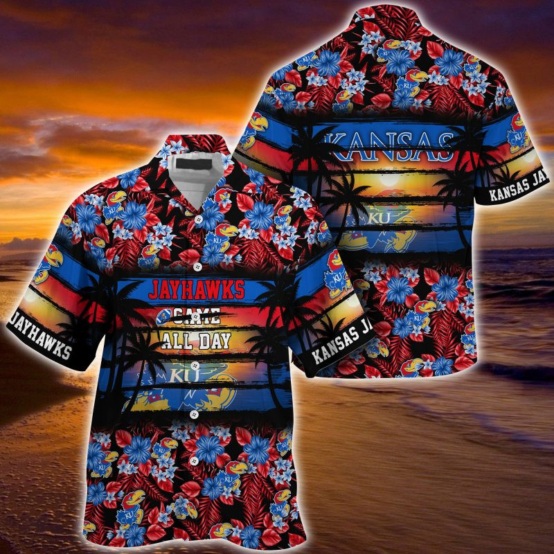 Kansas Jayhawks NCAA Summer – Hawaii Shirt For This Season – Gift For Sport Lovers Floral Pattern