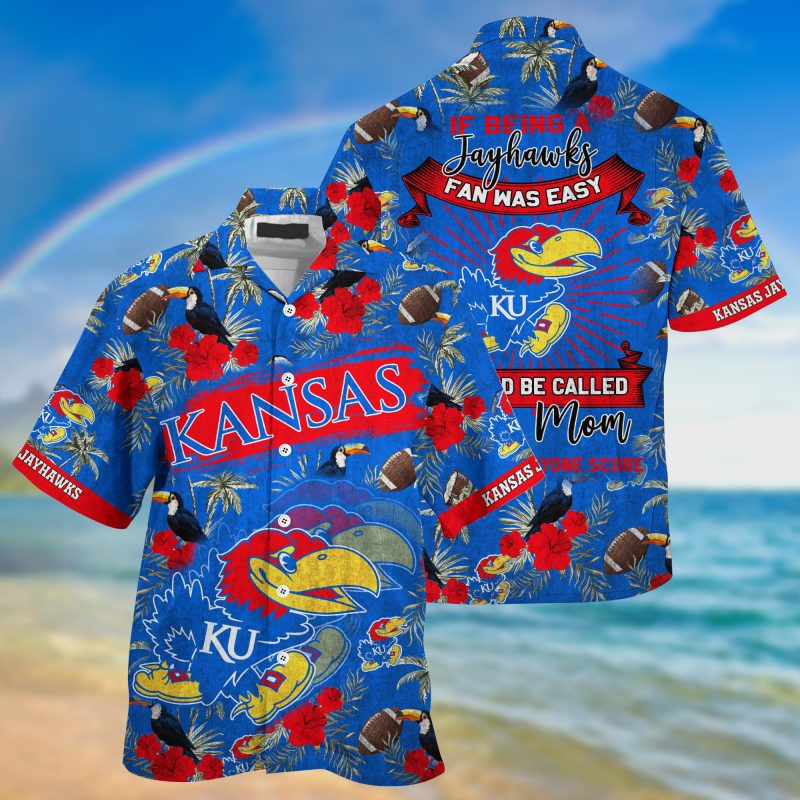 Kansas Jayhawks NCAA Summer – Hawaii Shirt For This Season – Gift For Sport Lovers Sporty Mom Lets Everyone Score