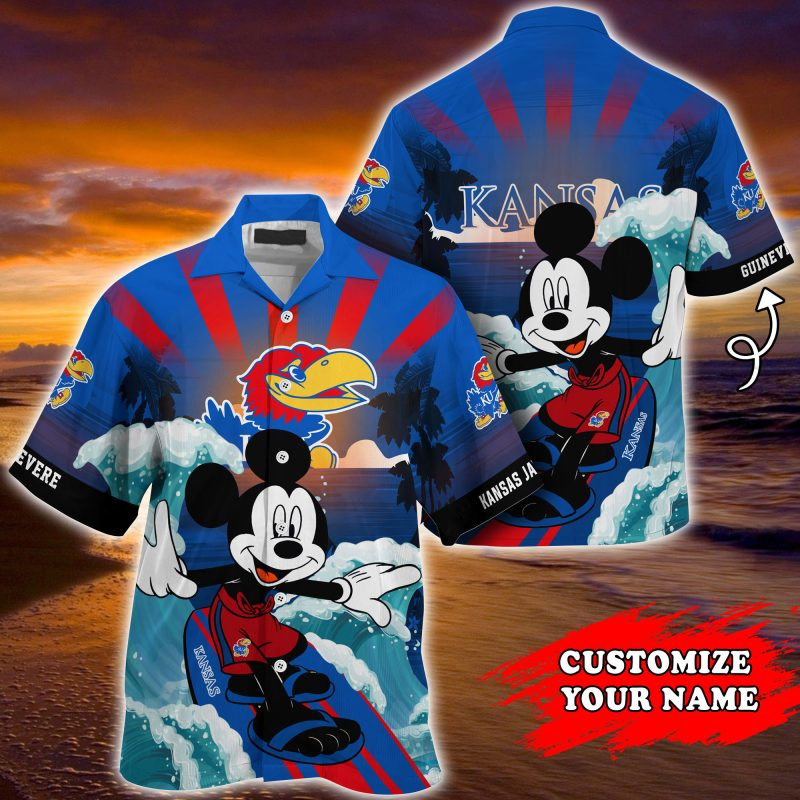 Kansas Jayhawks NCAA Summer Customized Hawaiian Shirt