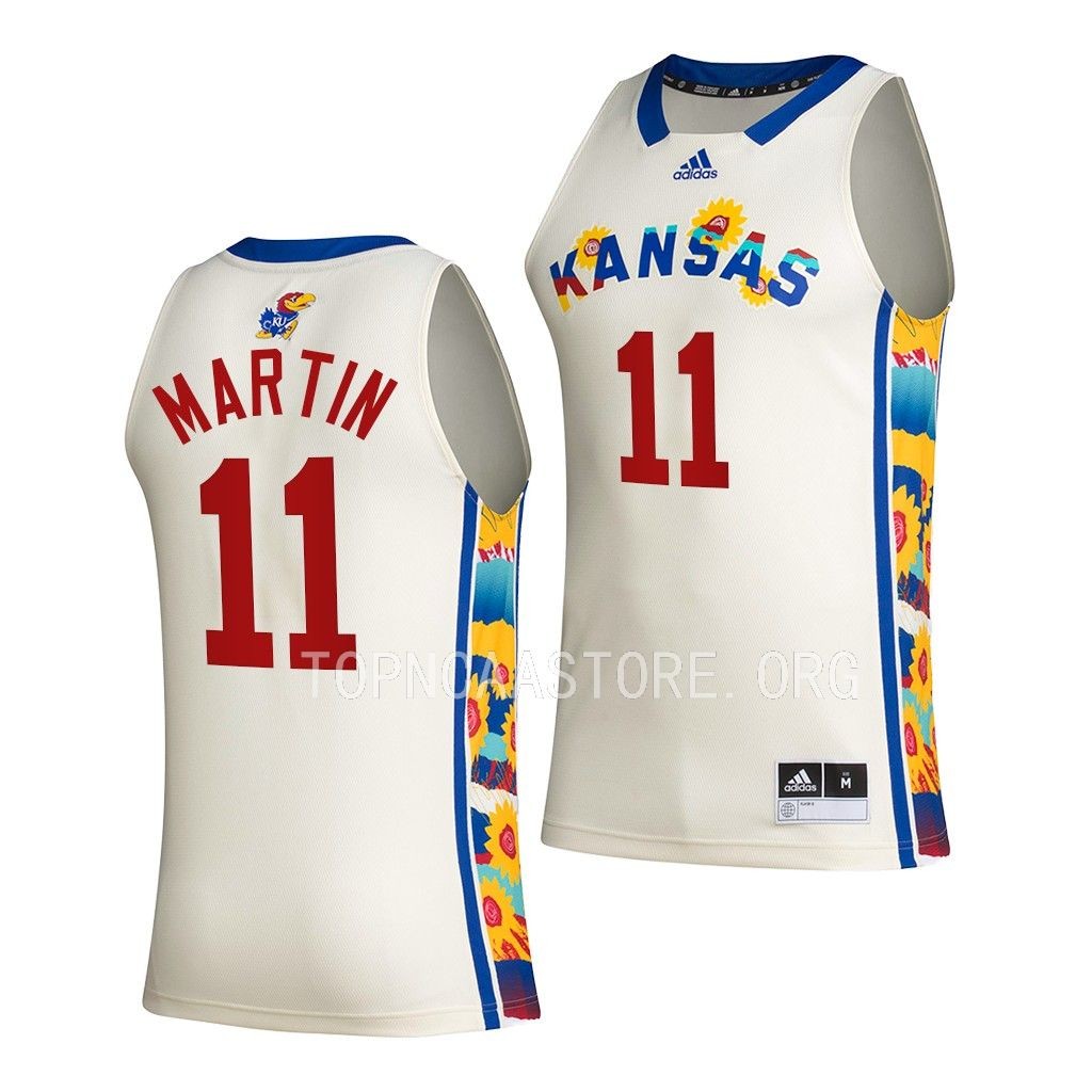 Kansas Jayhawks Remy Martin White #11 Jersey Honoring Black Excellence