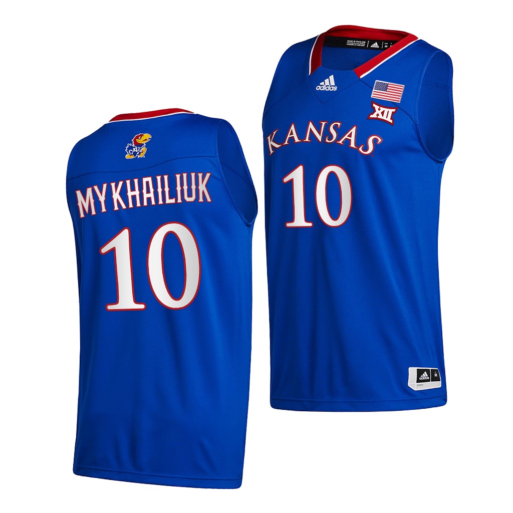 Kansas Jayhawks Sviatoslav Mykhailiuk Royal College Jersey