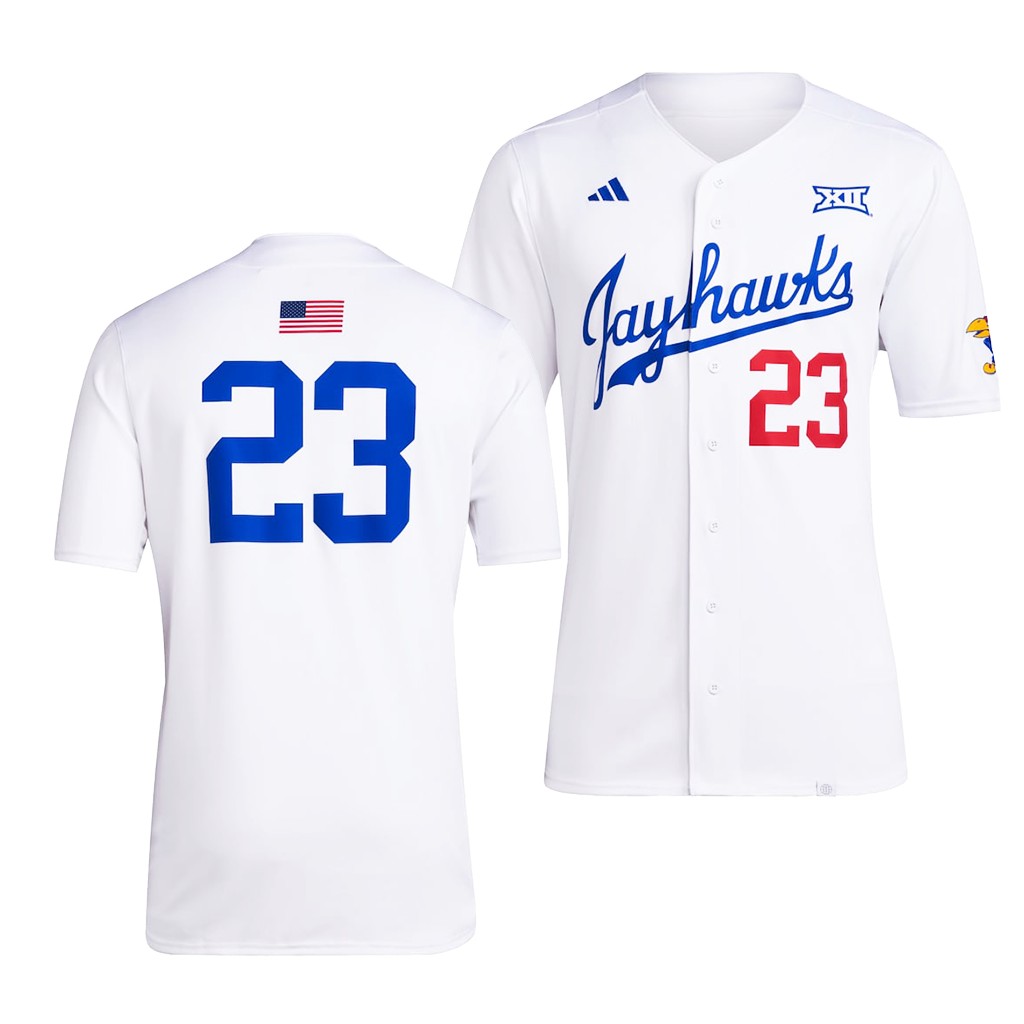 Kansas Jayhawks Team 23 White Jersey Men