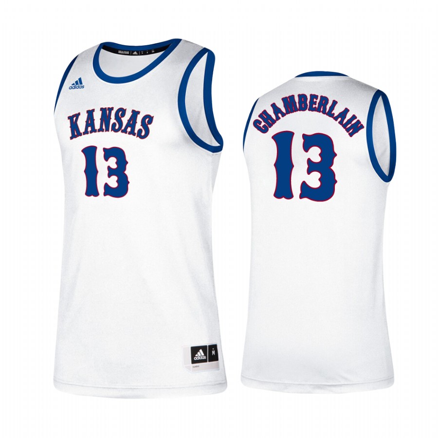 Kansas Jayhawks Wilt Chamberlain Classic Jersey White NCAA