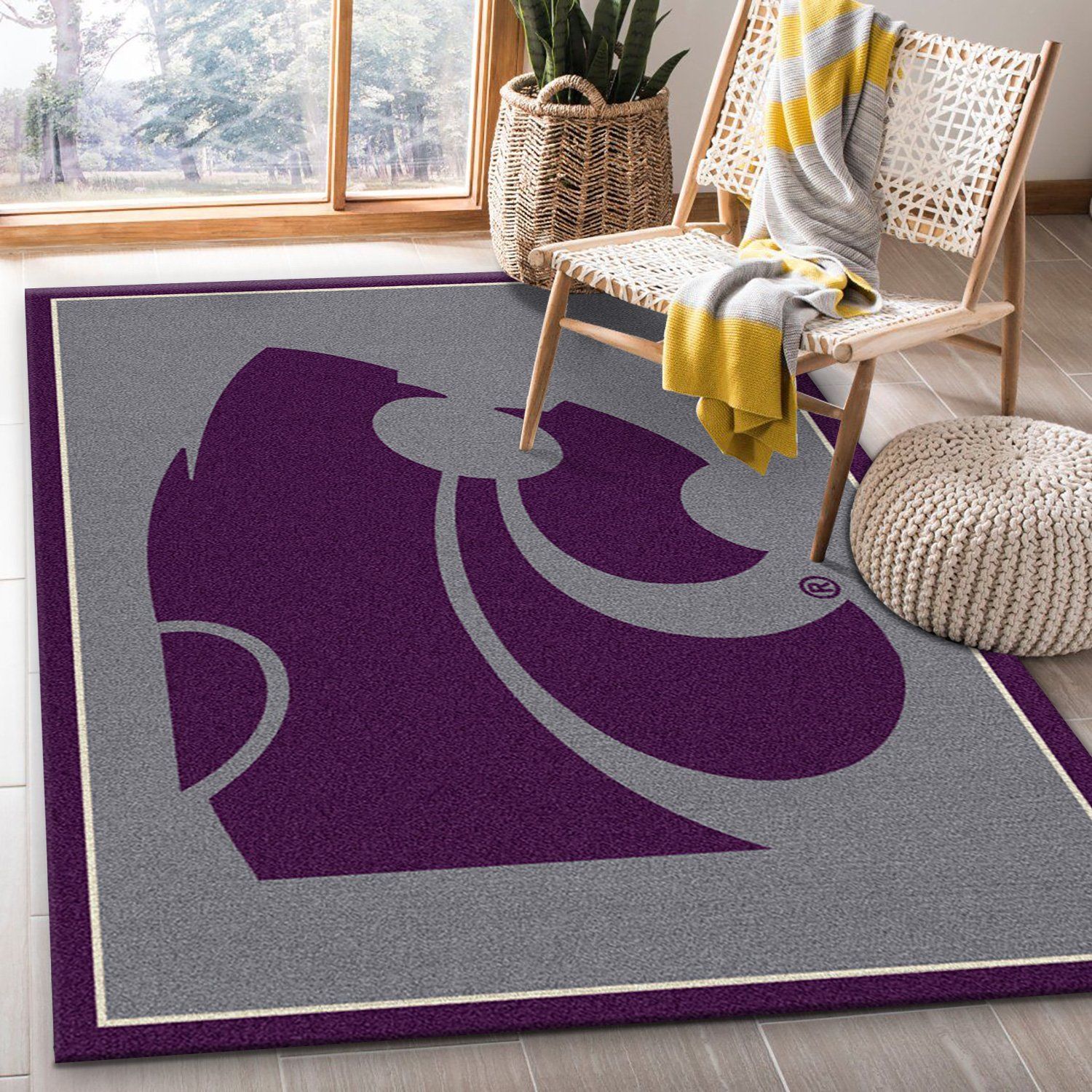 Kansas State Rectangle Rug – Custom Size And Printing