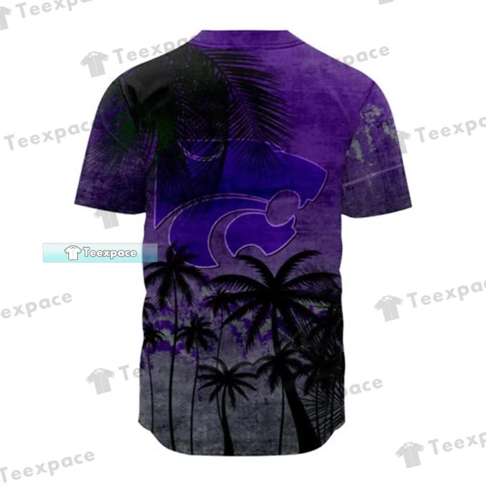 Kansas State Wildcats Coconut Tree Baseball Jersey