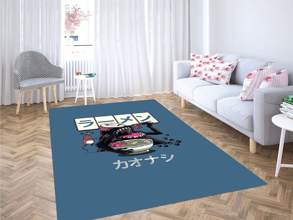 Kaonashi Eating Spirited Away Living Room Modern Carpet Rectangle Rug