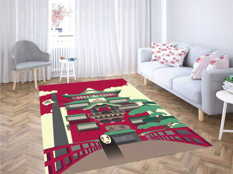 Kaonashi Spirited Away Vector Carpet Rectangle Rug