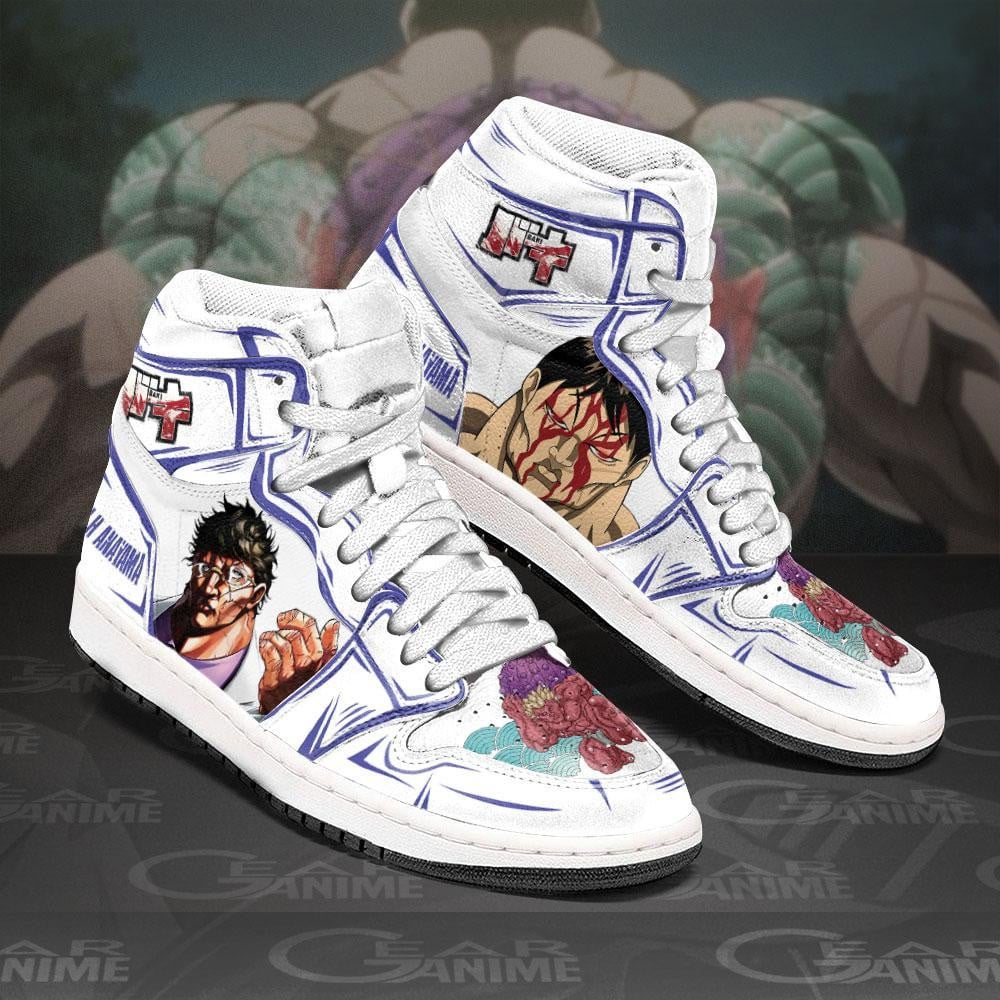 Kaoru Hanayama JD1s Sneakers Baki Anime Shoes, Air Jordan Hightop