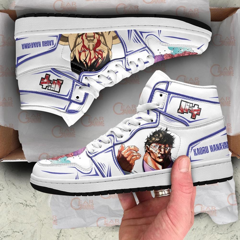 Kaoru Hanayama JD1s Sneakers Baki Anime Shoes, Air Jordan Hightop