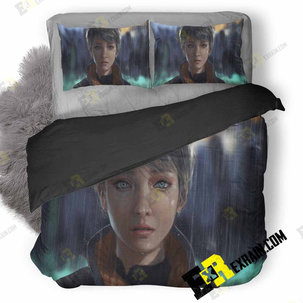Kara Detroit Become Human Artwork H0 3D Customized Duvet Cover Bedding Set