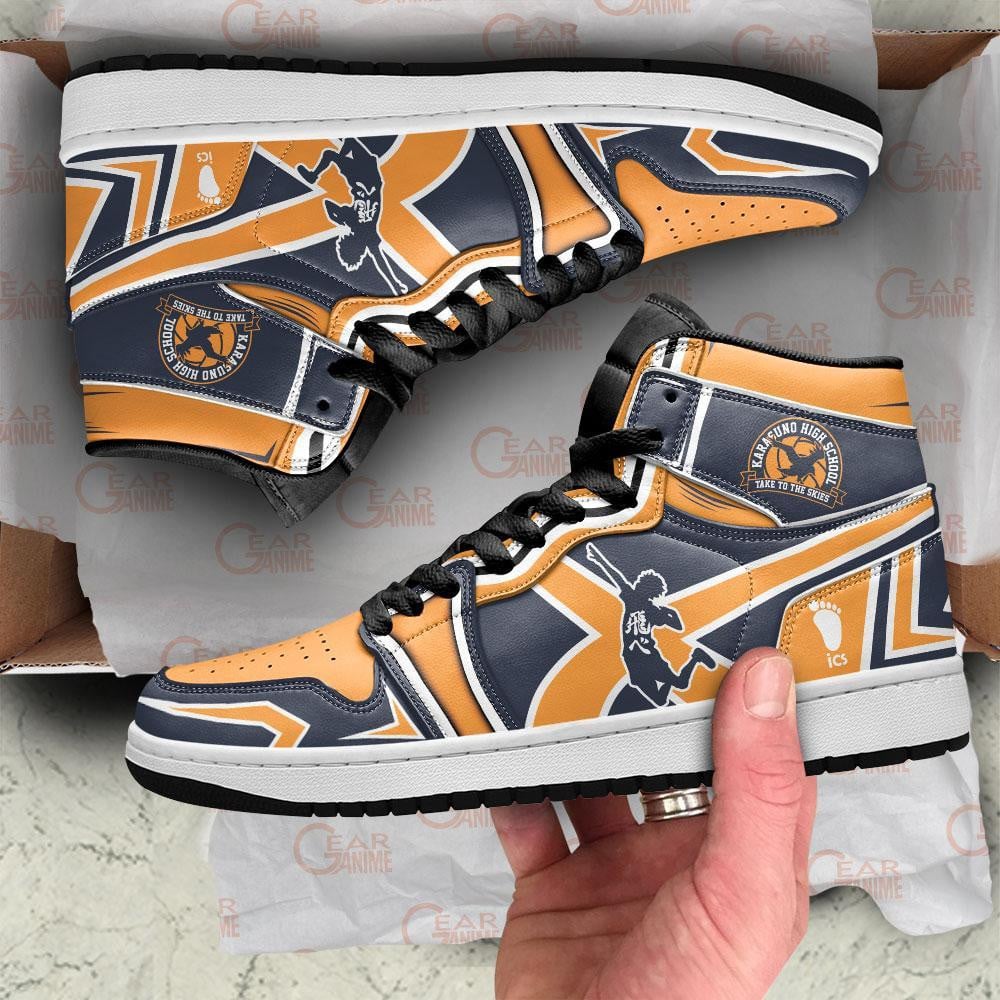 Karasuno High JD1s Sneakers Haikyuu Anime Shoes, Air Jordan Hightop