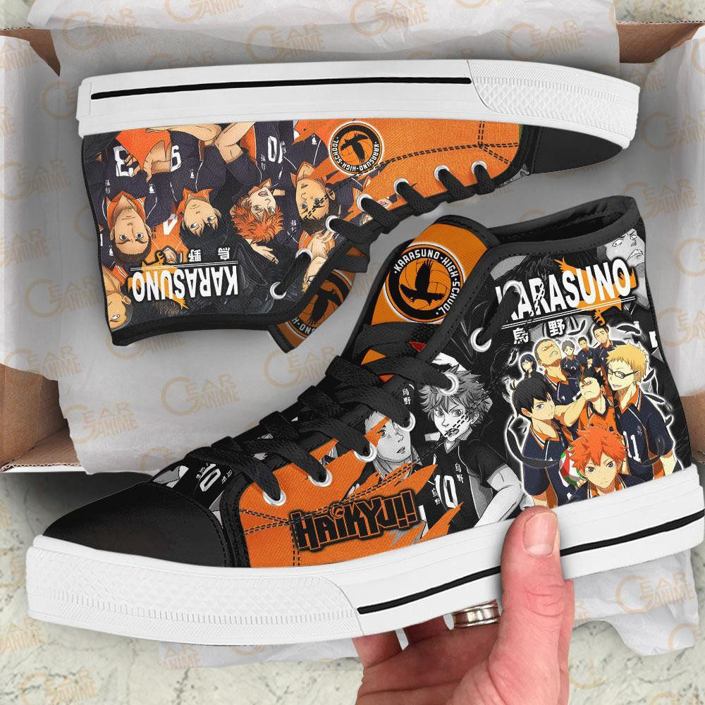 Karasuno High Top Shoes Custom Manga Anime Haikyuu Sneakers