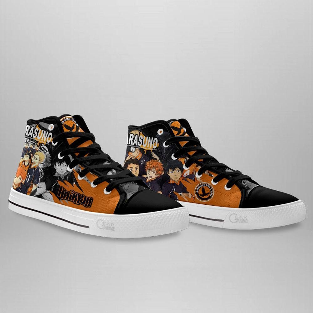 Karasuno High Top Shoes Custom Manga Anime Haikyuu Sneakers
