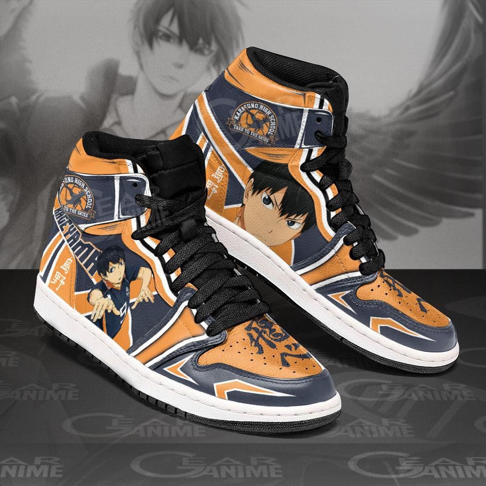 Karasuno Kageyama Tobio JD1s Sneakers Haikyuu Anime Shoes, Air Jordan Hightop