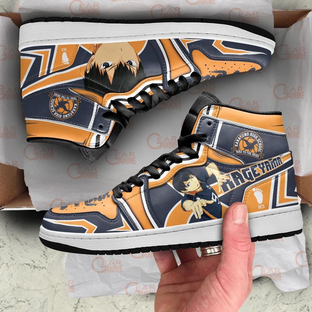 Karasuno Kageyama Tobio JD1s Sneakers Haikyuu Anime Shoes, Air Jordan Hightop