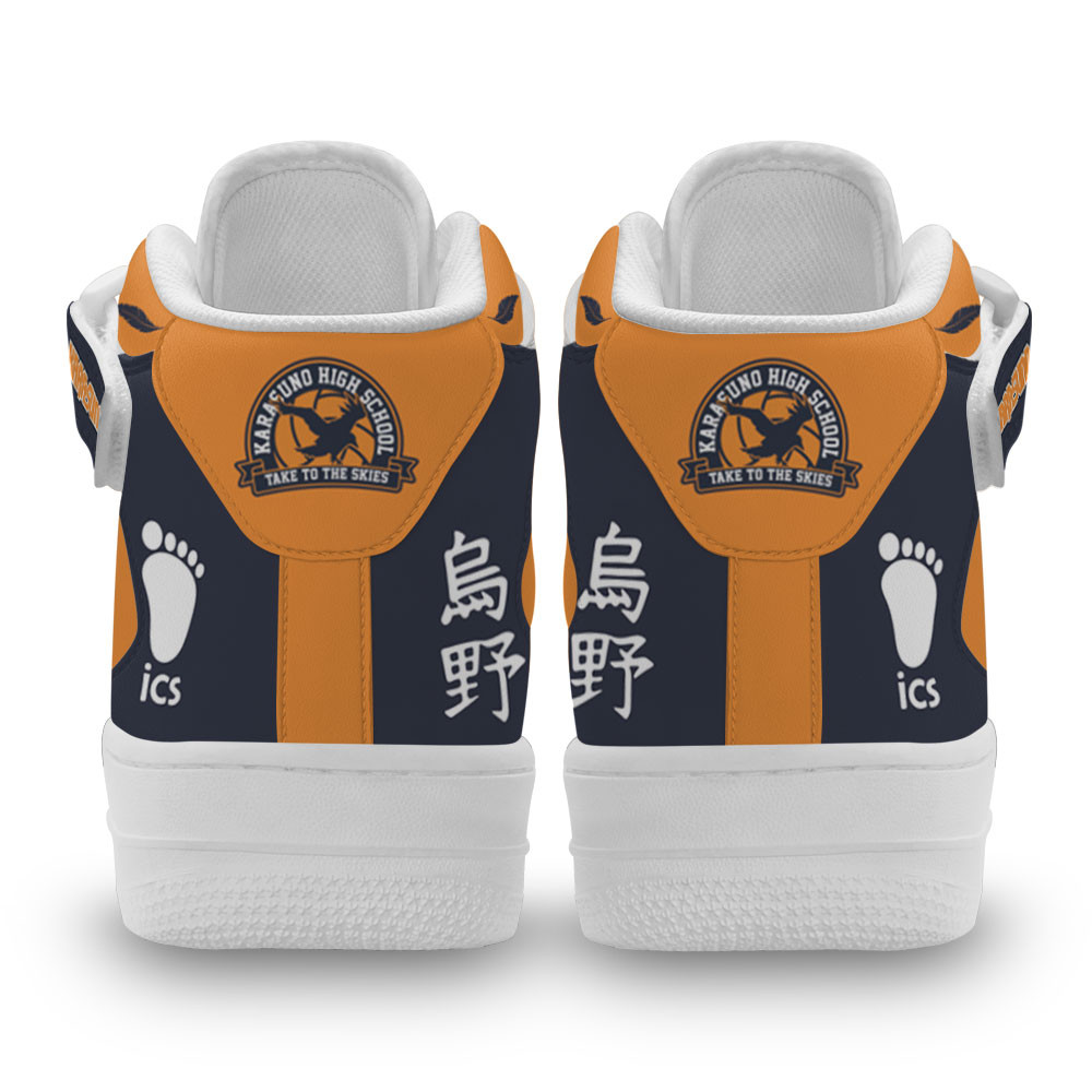 Karasuno Sneakers Air Mid Custom Haikyuu Anime Shoes