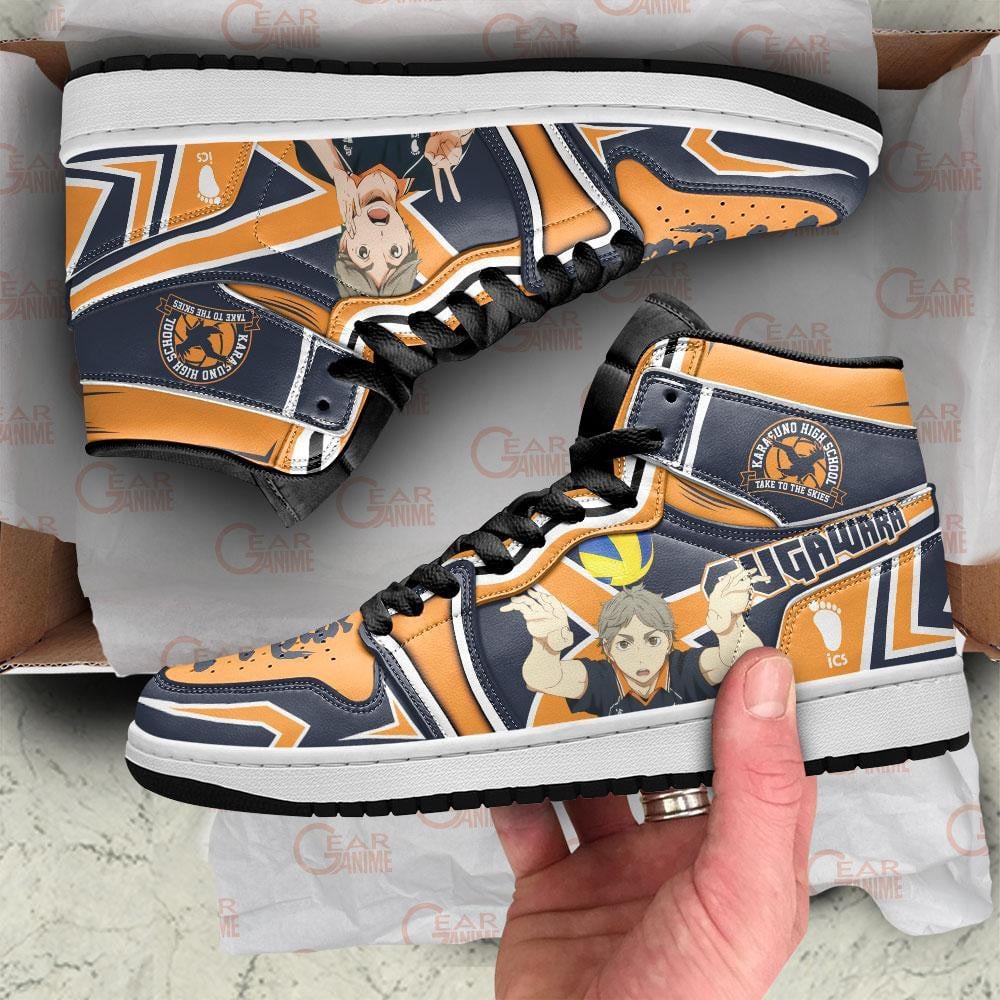 Karasuno Sugawara Koushi JD1s Sneakers Haikyuu Anime Shoes, Air Jordan Hightop