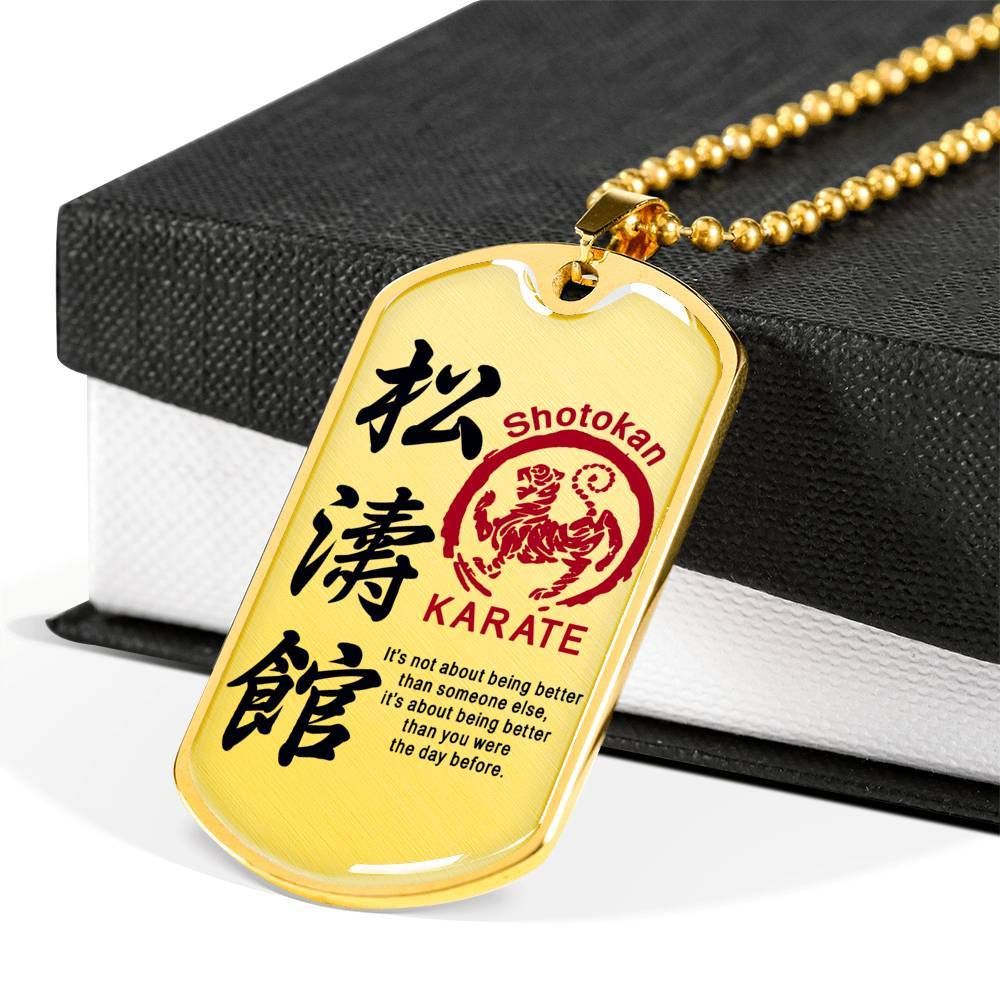 Karate – It’s Not About Being Better Than Someone Else – Shotokan Karate – Military Ball Chain