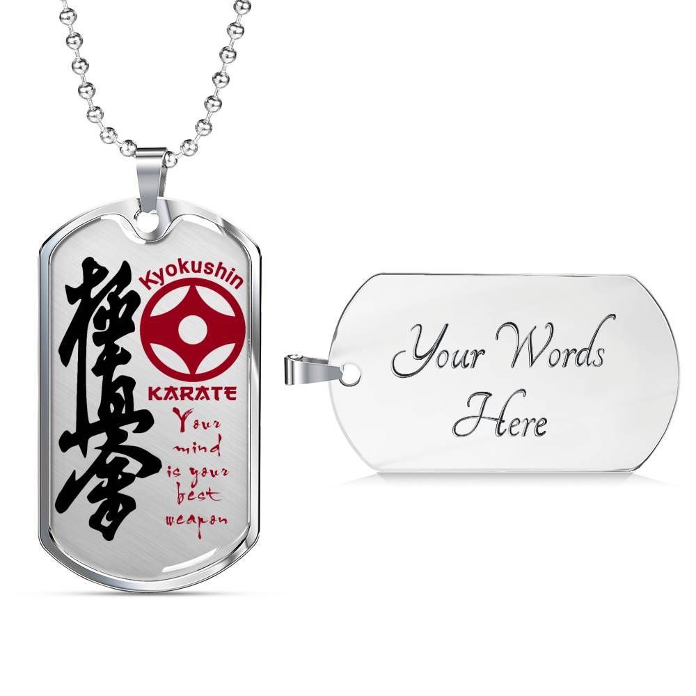 Karate – Your Mind Is Your Best Weapon – English – Kyokushin Karate – Military Ball Chain