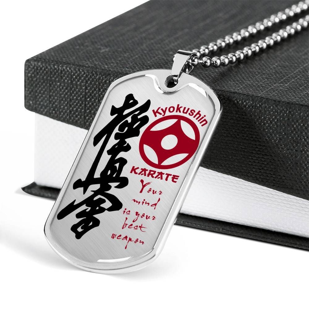 Karate – Your Mind Is Your Best Weapon – English – Kyokushin Karate – Military Ball Chain