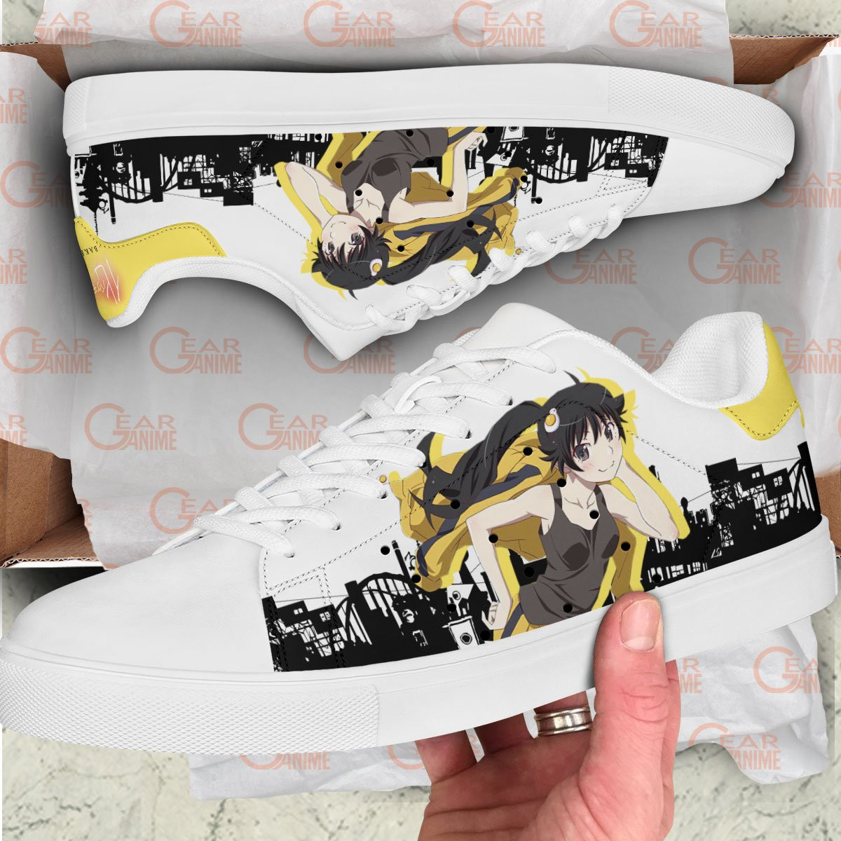 Karen Araragi Skate Sneakers Custom Anime Bakemonogatari Shoes
