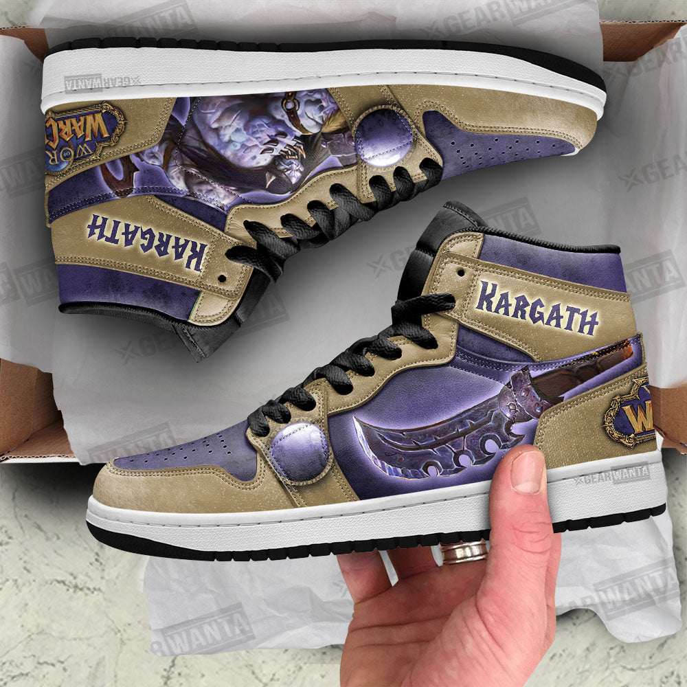 Kargath World of Warcraft JD Sneakers Shoes For Fans, Air Jordan Hightop