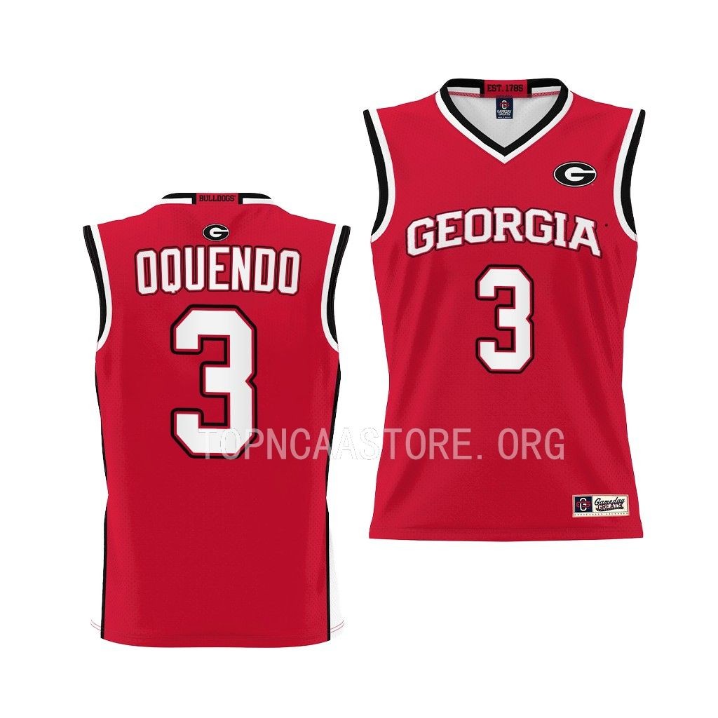 Kario Oquendo Georgia Bulldogs Red College Pick-A-Player Youth Jersey