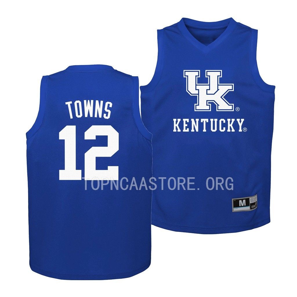 Karl-Anthony Towns Kentucky Wildcats Blue Alumni Youth Jersey