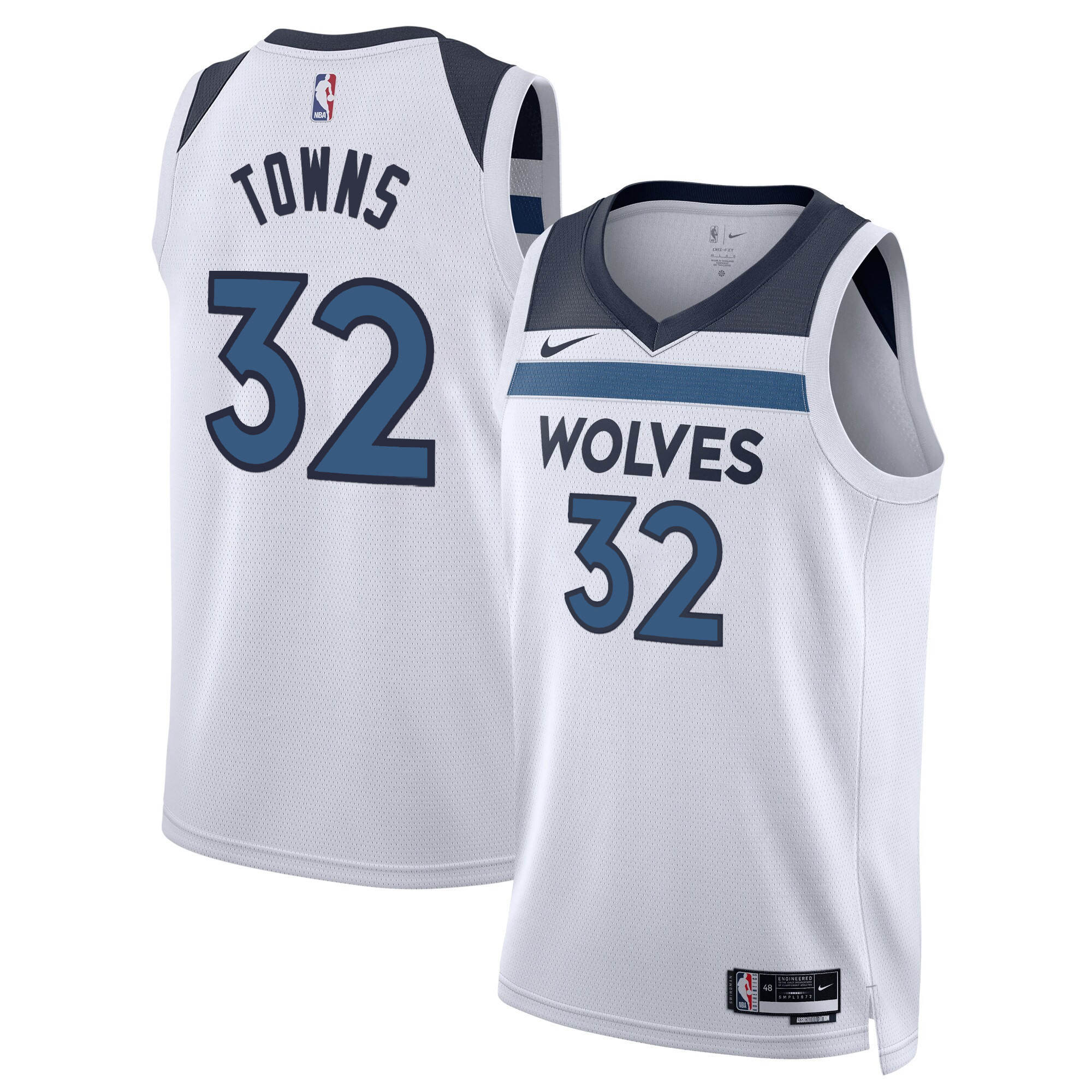 Karl-Anthony Towns Men's Minnesota Timberwolves Swingman Association Jersey - All Stitched