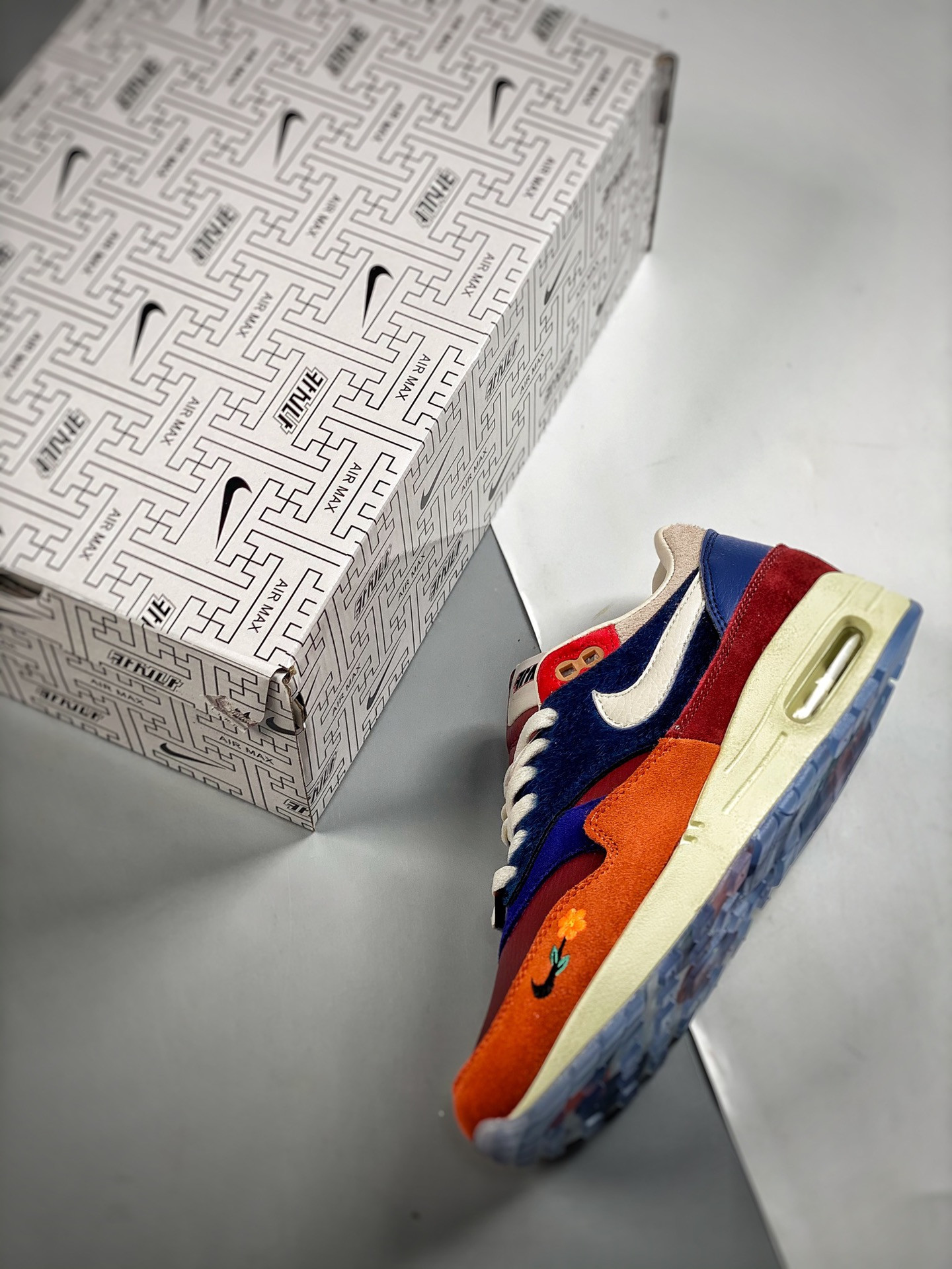 Kasina X Nike Air Max 1 Won-Ang Orange Multicolor For Sale