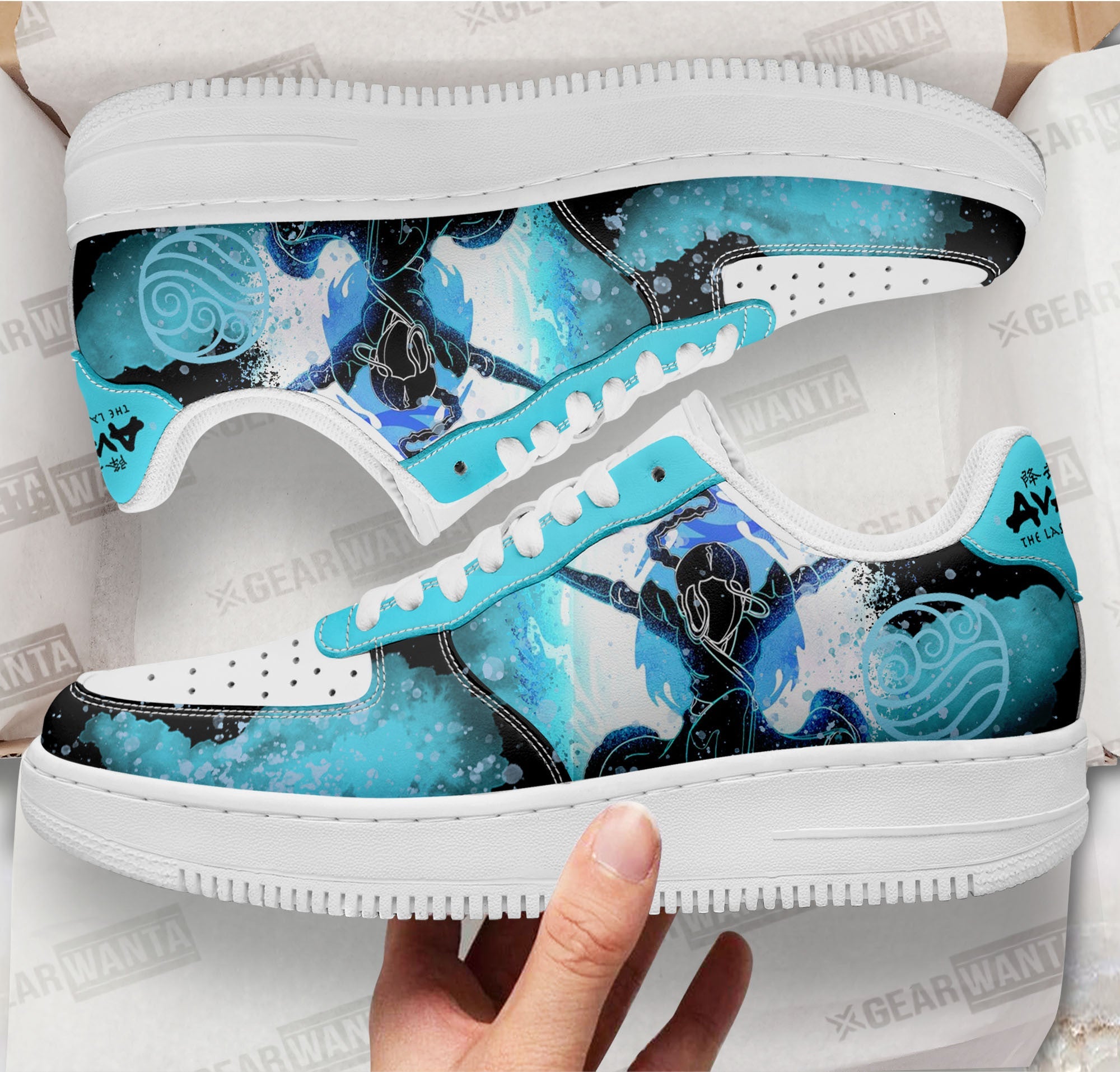 Katara Waterbending Air Sneakers Custom Avatar The Last Airbender Shoes