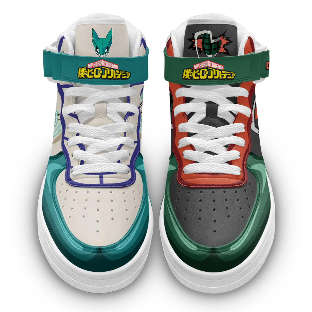 Katsuki Bakugo and Izuku Midoriya Sneakers Air Mid My Hero Academia Anime Shoes
