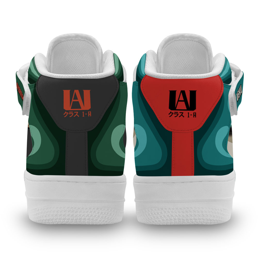 Katsuki Bakugo and Izuku Midoriya Sneakers Air Mid My Hero Academia Anime Shoes