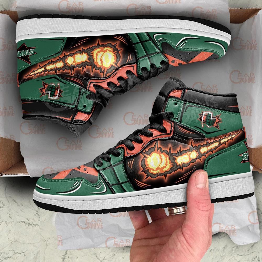 Katsuki Bakugo JD1s Sneakers Dynamight My Hero Academia Anime Shoes, Air Jordan Hightop