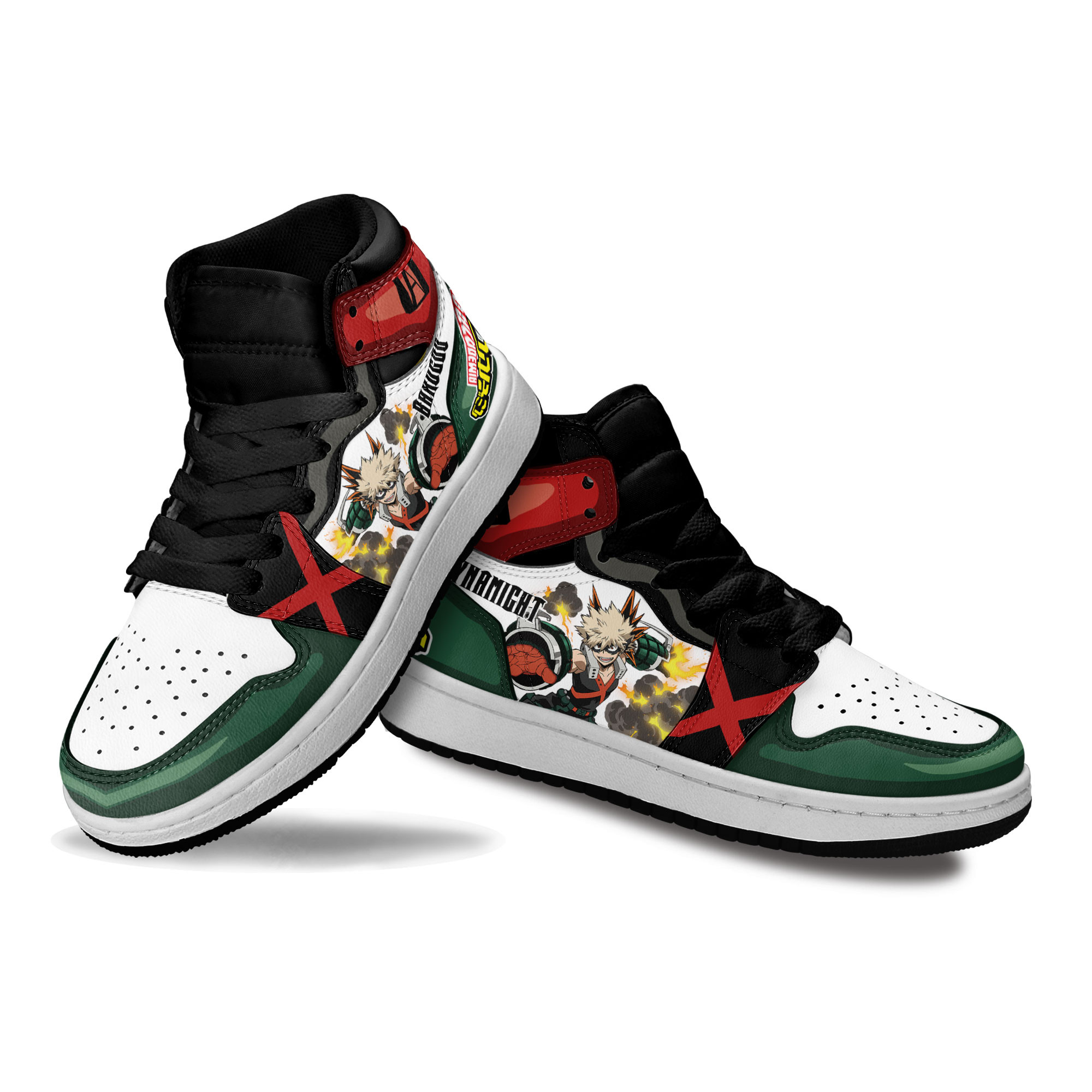 Katsuki Bakugo Kids Sneakers Custom My Hero Academia Anime Shoes For Kids