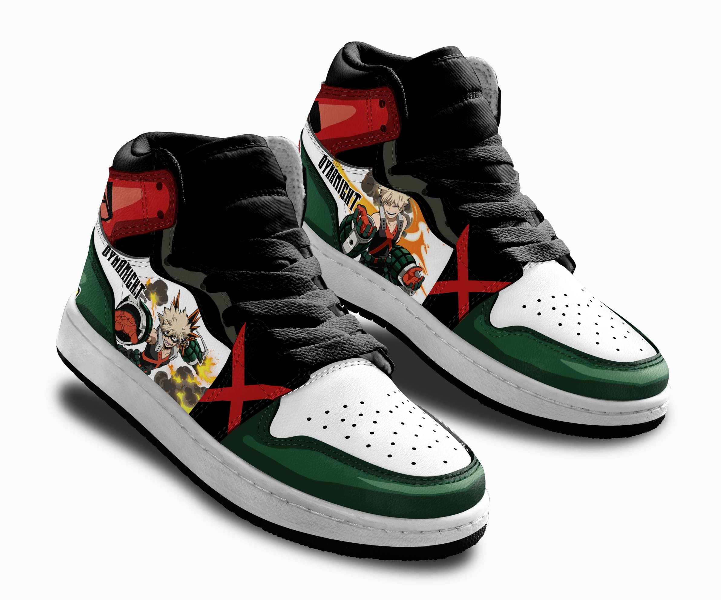 Katsuki Bakugo Kids Sneakers Custom My Hero Academia Anime Shoes For Kids