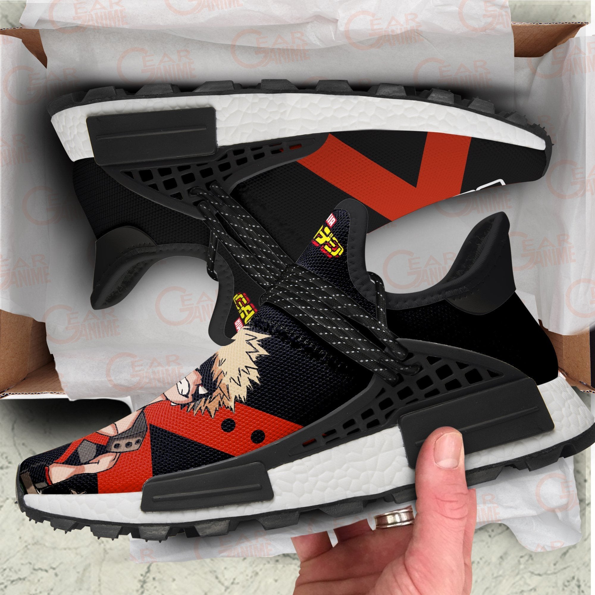 Katsuki Bakugo NMD Sneakers Anime My Hero Academia Shoes, NMD Shoes