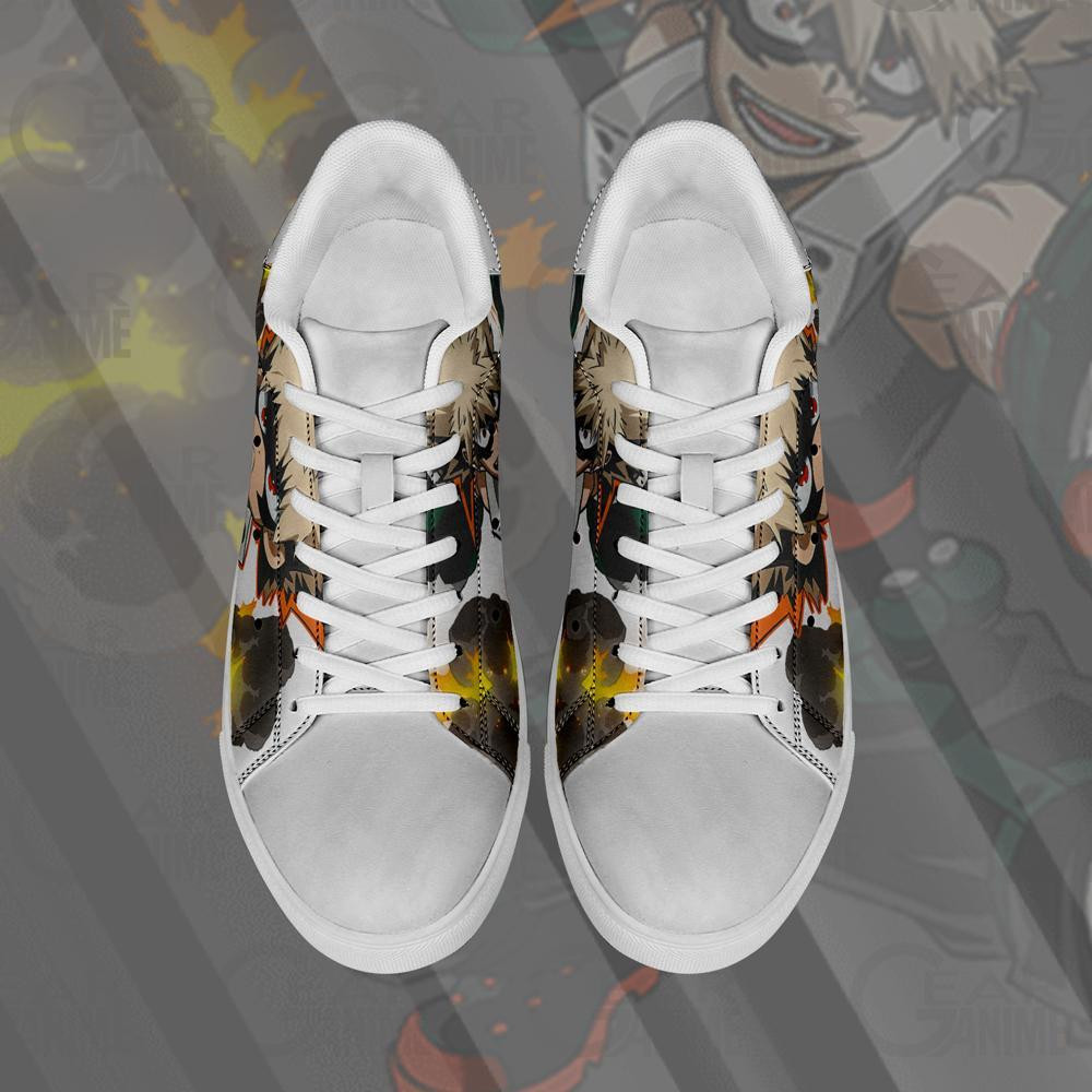 Katsuki Bakugo Skate Sneakers Custom Anime My Hero Academia Shoes
