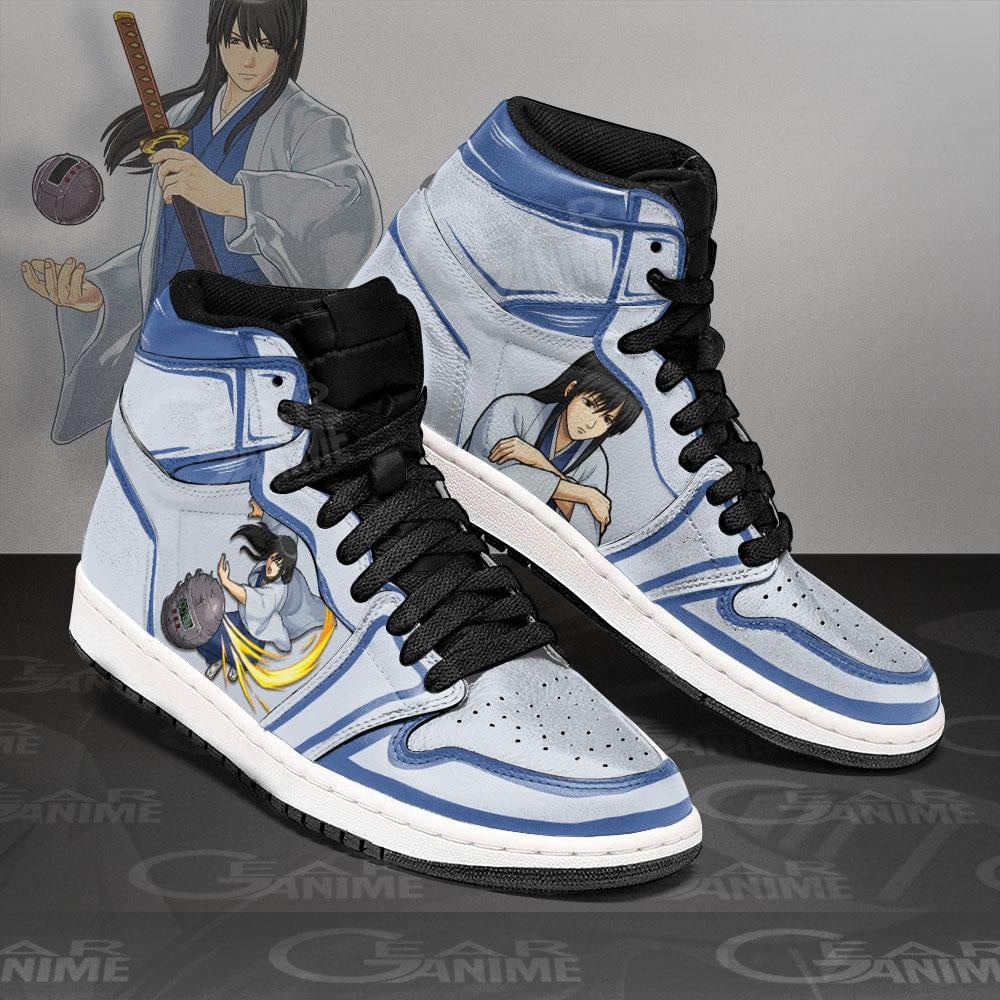 Katsura Kotaro JD1s Sneakers Gintama Anime Shoes, Air Jordan Hightop