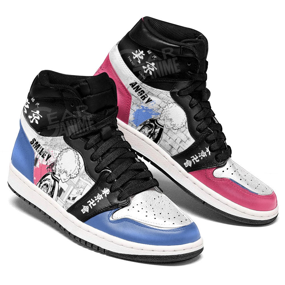Kawata Twins JD1s Sneakers Tokyo Revengers Manga Anime Shoes, Air Jordan Hightop
