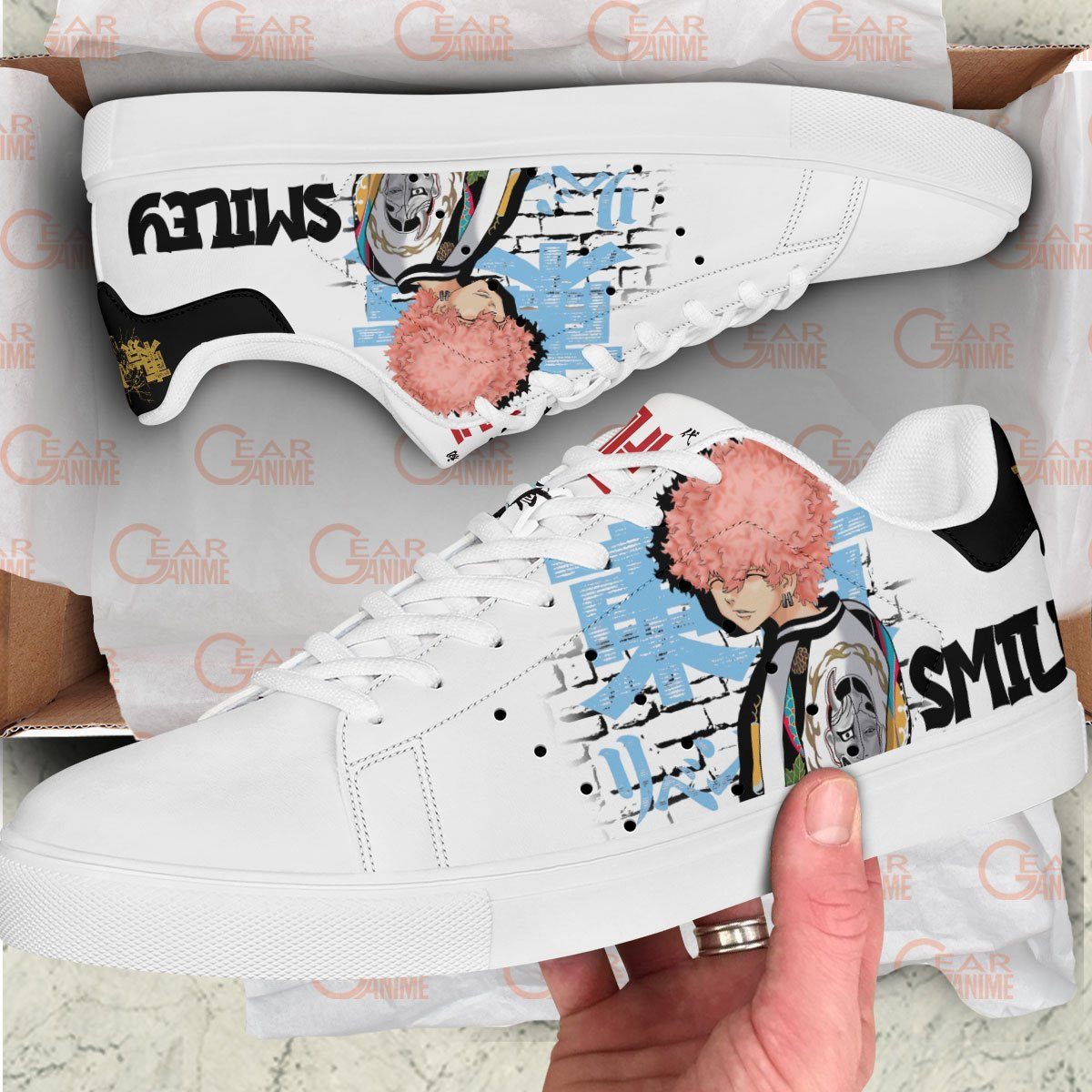 Kawata Twins Skate Sneakers Custom Anime Tokyo Revengers Shoes