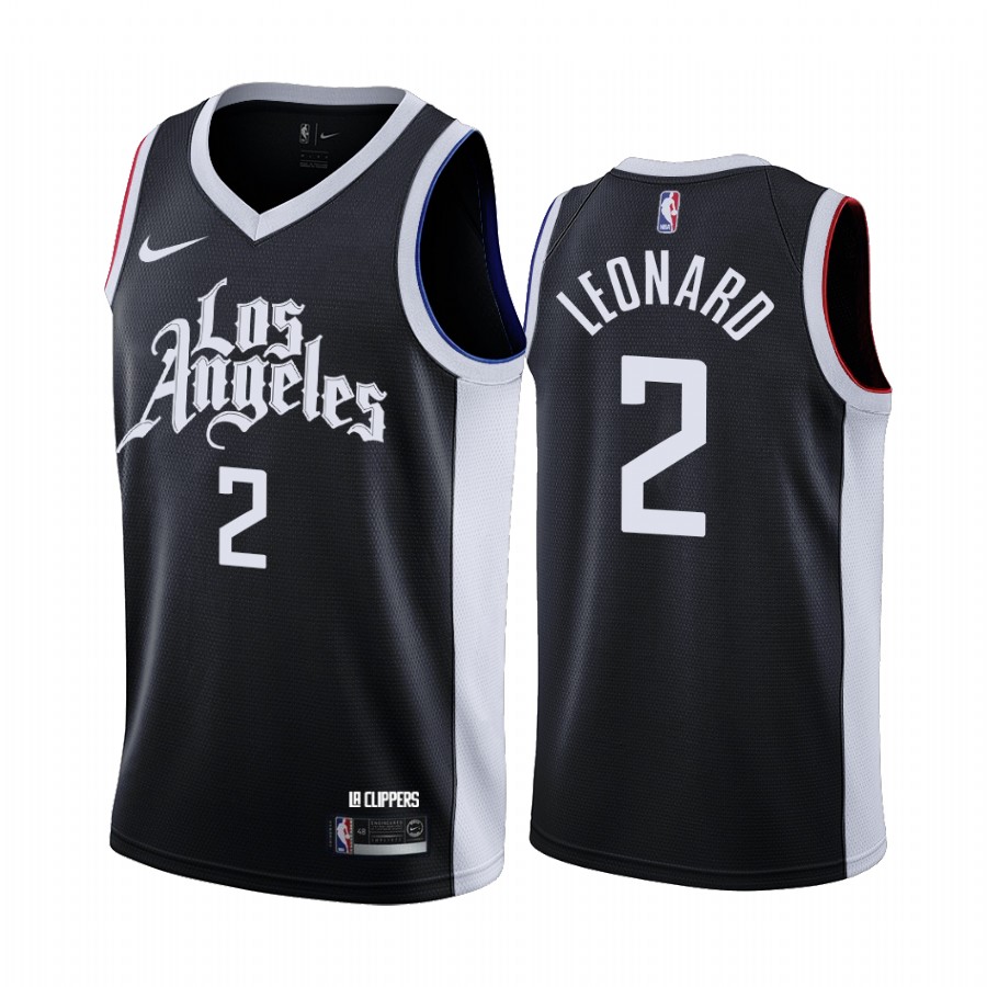 Kawhi Leonard Los Angeles Clippers 2020-21 Black City Jersey