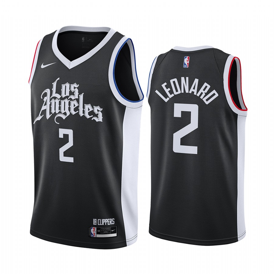 Kawhi Leonard Los Angeles Clippers 2020-21 Black City Jersey
