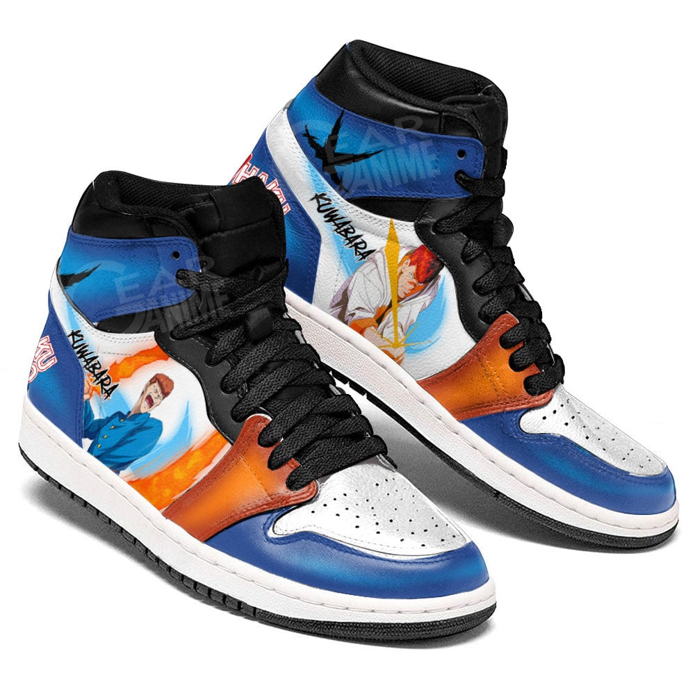 Kazuma Kuwabara JD1s Sneakers Yu Yu Hakusho Anime Shoes, Air Jordan Hightop
