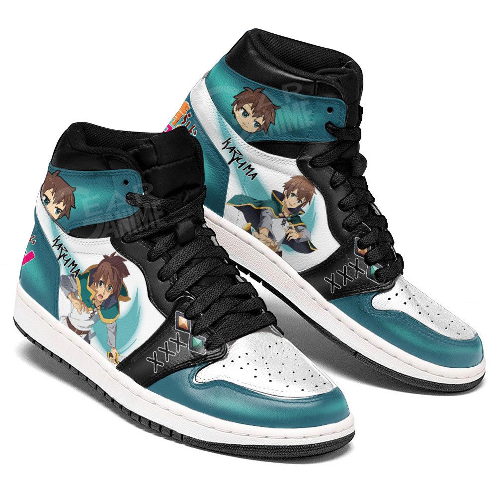 Kazuma Satou JD1s Sneakers KonoSuba Anime Shoes, Air Jordan Hightop
